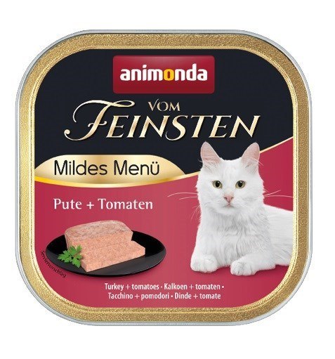 ANIMONDA vom Feinsten Mildes Menu Indyk z pomidorami - mokra karma dla kota - 100g ANIMONDA vom Feinsten Mildes Menu Indyk z pomidorami - mokra karma dla kota - 100g