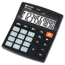 ELEVEN kalkulator biurowy SDC810NR, 10-cyfrowy wyświetlacz, podwójnie zasilany (bateria oraz bateria słoneczna), rozmiar 127x105