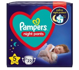 Pampers Pieluchomajtki Night Pants 12-17kg, rozmiar 5-JUNIOR, 22szt