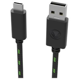 Snakebyte Kabel USB 2.0 A na USB-C Pięciometrowy Czarno zielony