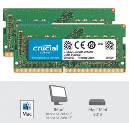 Pamięć DDR4 SODIMM do Apple Mac 64GB(2*32GB)/2666 CL19 (16bit)