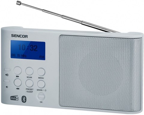 Radio przenośne cyfrowe DAB+ SRD 7100W, Bluetooth 5.0