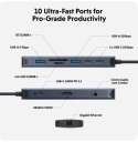 Koncentrator HyperDrive Next 10-Port USB-C Hub HDMI/4K60Hz/SD/mSD/PD 3.1 140W power pass-through