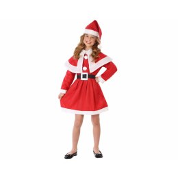 Kostium Dziewczyna Dziewczyna Świętego Mikołaja Czerwony Poliester (5-6 lat)