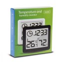 Termometr/higrometr z funkcją zegara GB384W Biały