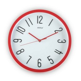 Zegar Ścienny Czerwony Plastikowy (Ø 30 cm)