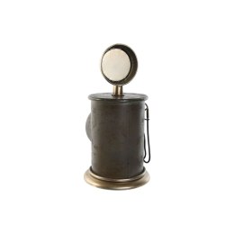 Stolné hodiny Home ESPRIT Czarny Złoty Metal polipropylen Vintage 17 x 18 x 34,5 cm (2 Sztuk)