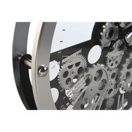Zegar Ścienny Home ESPRIT Czarny Srebrzysty Metal Szkło Koła zębate 52 x 8,5 x 52 cm