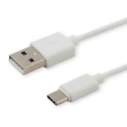 Kabel USB A na USB C Savio CL-125 Biały 1 m