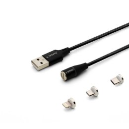 Kabel USB do Lightning Savio CL-155 Czarny 2 m