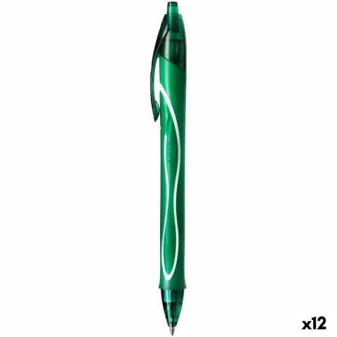 Długopis żelowy Bic Gel-Ocity Quick Dry Kolor Zielony 0,3 mm (12 Sztuk) Długopis żelowy Bic Gel-Ocity Quick Dry Kolor Zielony 0,3 mm (12 Sztuk)