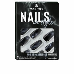 Sztuczne paznokcie Essence Nails In Style Samoprzylepne Wielokrotnego użytku Nº 17 You're marbellous (12 Sztuk)