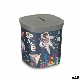 Skarbonka Wielokolorowy Astronauta Plastikowy 9 x 10,2 x 9 cm (48 Sztuk)