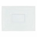 Płaski Talerz Inde Gourmet Porcelana Biały 29,5 x 22 x 3 cm (6 Sztuk)