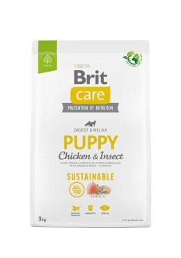 BRIT Care Dog Sustainable Puppy Chicken & Insect - sucha karma dla psa - 3 kg