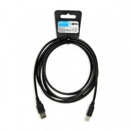 Kabel USB A na USB B Ibox IKU2D Czarny 3 m