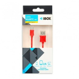 Kabel USB A na USB C Ibox IKUMTCR Czerwony 1 m
