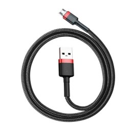 Kabel USB do micro USB Baseus Cafule Czarny Czerwony 2 m