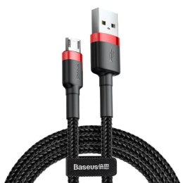 Kabel USB do micro USB Baseus Cafule Czarny Czerwony 2 m