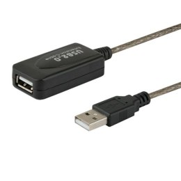 Kabel z rozgałęźnikiem USB Savio CL-130 Czarny 10 m