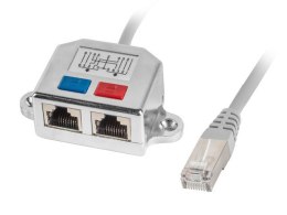 Adapter rodzielacz LAN RJ-45 - 2x RJ-45 FTP