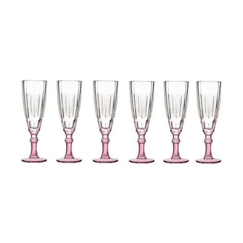 Kieliszek do szampana Vivalto PR05720ST3/BHA6 PINK Różowy Szkło 170 ml (6 Sztuk) Kieliszek do szampana Vivalto PR05720ST3/BHA6 PINK Różowy Szkło 170 ml (6 Sztuk)