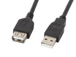 Przedłużacz kabla USB 2.0 AM-AF czarny 5M