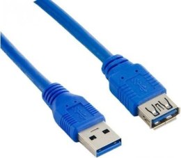 Przedłużacz kabla USB 3.0 AM-AF niebieski 3M