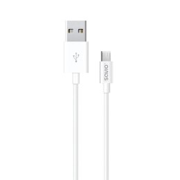 Kabel USB do micro USB Savio CL-124 Biały 2 m