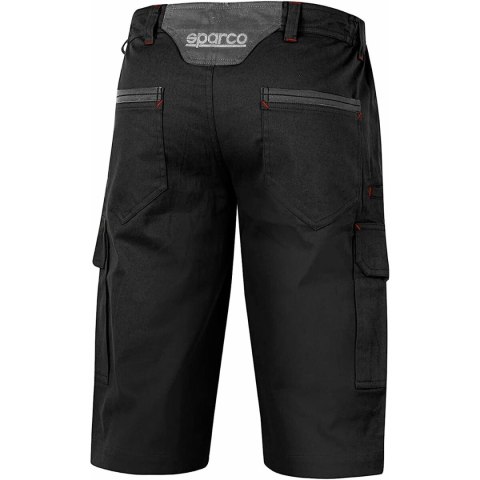 Krótkie Spodenki Sparco Bermuda Cargo Czarny - M Krótkie Spodenki Sparco Bermuda Cargo Czarny - M