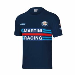 Koszulka z krótkim rękawem Sparco MARTINI RACING Rozmiar M Granatowy