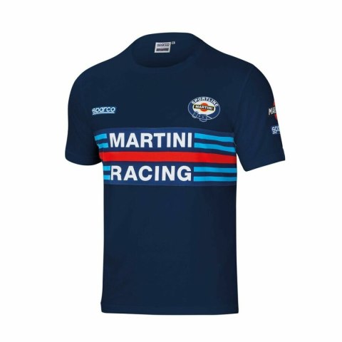 Koszulka z krótkim rękawem Sparco MARTINI RACING Rozmiar M Granatowy Koszulka z krótkim rękawem Sparco MARTINI RACING Rozmiar M Granatowy