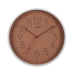 Zegar Ścienny Versa Terakota Plastikowy (4,3 x 30,5 x 30,5 cm)