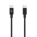 Kabel USB C Baseus Cafule Czarny Czarny/Szary 1 m