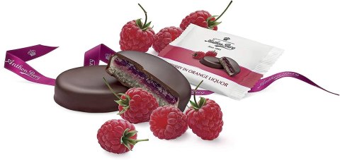 Anthon Berg Raspberry in Orange Liqueur 220 g Anthon Berg Raspberry in Orange Liqueur 220 g