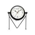 Stolné hodiny Czarny Metal 18 x 21 x 12 cm (4 Sztuk)