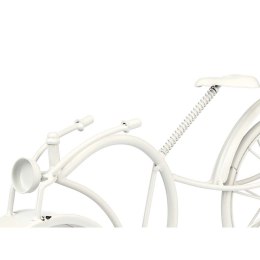 Stolné hodiny Rower Biały Metal 40 x 19,5 x 7 cm (4 Sztuk)