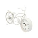 Stolné hodiny Rower Biały Metal 42 x 24 x 10 cm (4 Sztuk)
