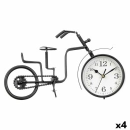 Stolné hodiny Rower Czarny Metal 33 x 21 x 4 cm (4 Sztuk)