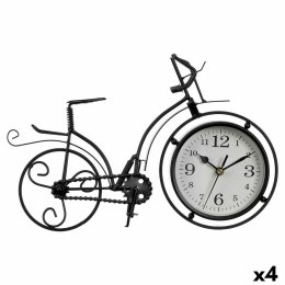 Stolné hodiny Rower Czarny Metal 33 x 22,5 x 4,2 cm (4 Sztuk)