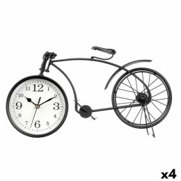 Stolné hodiny Rower Czarny Metal 38 x 20 x 4 cm (4 Sztuk)