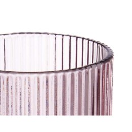 Szklanka/kieliszek Paski Różowy Szkło 270 ml (6 Sztuk)