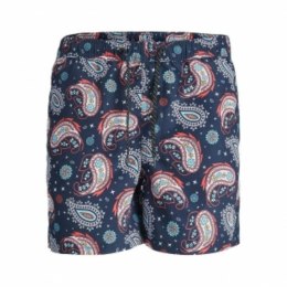 Strój kąpielowy Męski Jack & Jones JPSTFIJI JJSWIM PAISLEY 12234512 Niebieski - L