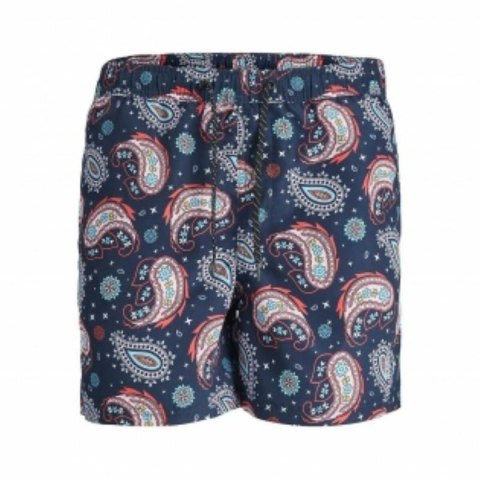 Strój kąpielowy Męski Jack & Jones JPSTFIJI JJSWIM PAISLEY 12234512 Niebieski - XL Strój kąpielowy Męski Jack & Jones JPSTFIJI JJSWIM PAISLEY 12234512 Niebieski - XL