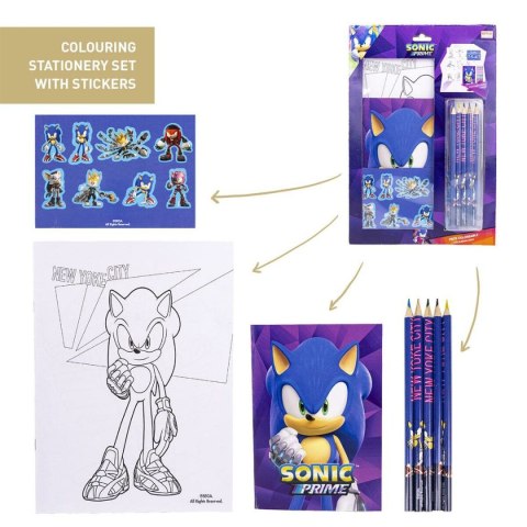 Zestaw Papeterii Sonic Fioletowy Zestaw Papeterii Sonic Fioletowy