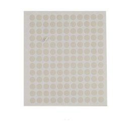 Etykiety samoprzylepne Ø 10 mm Biały (12 Sztuk)