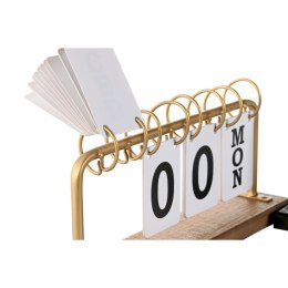 Kalendarz na pulpit Home ESPRIT Czarny Złoty 29 x 13 x 6,5 cm (2 Sztuk)
