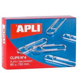 Clip Apli Nº4 50 mm Srebrzysty (10 Części)