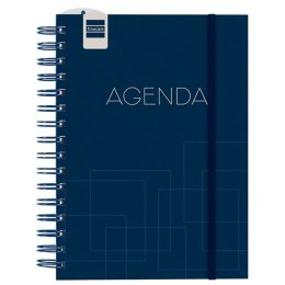 Kalendarz książkowy Finocam Institut 2023-2024 Niebieski Quarto 15,5 x 21,5 cm