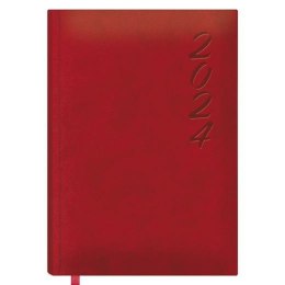 Kalendarz książkowy BRASILIA DOHE 2024 Corocznie Czerwony 15 x 21 cm